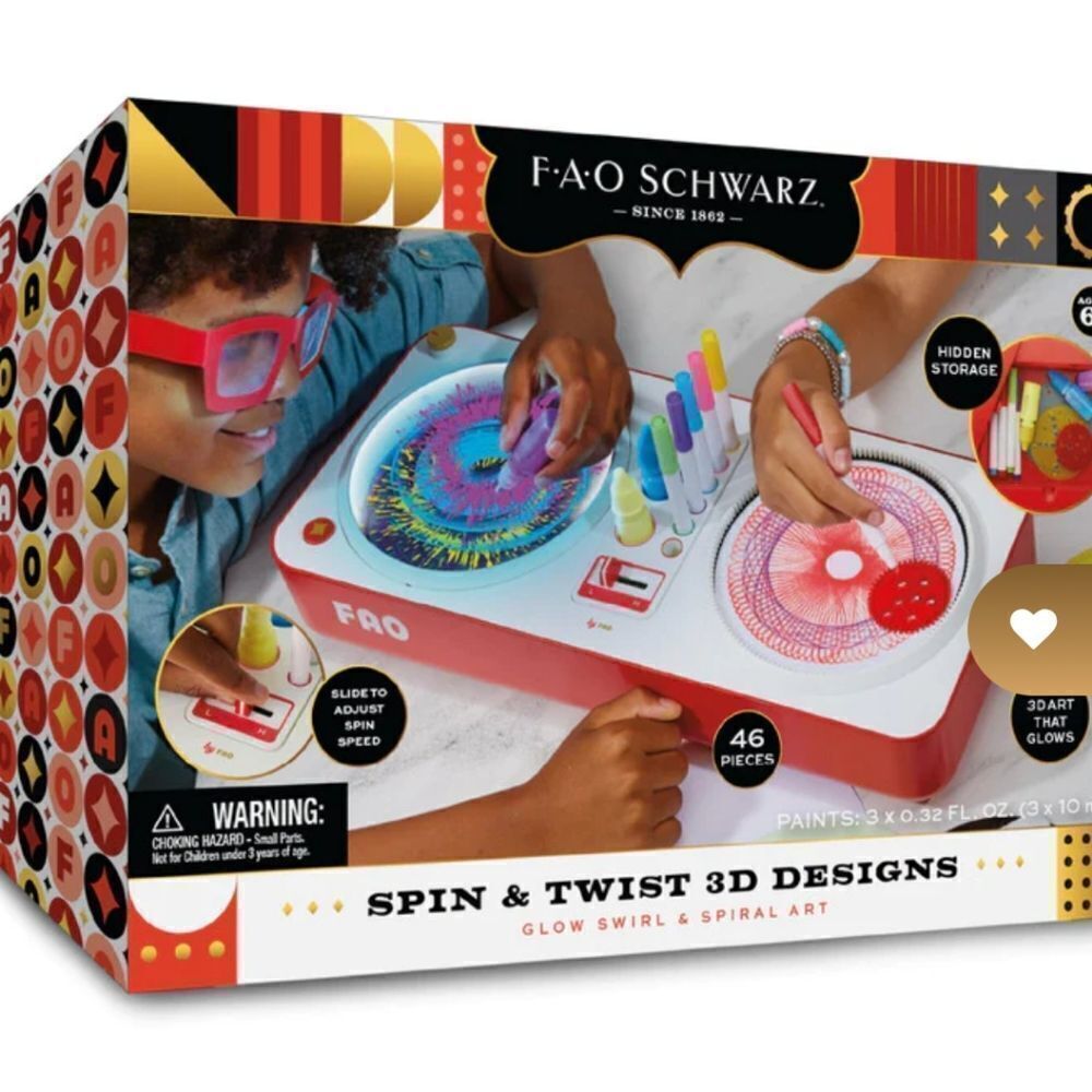 FAO Schwarz Spin & Twist 3D Designs Glow Swirl & Spiral Kit